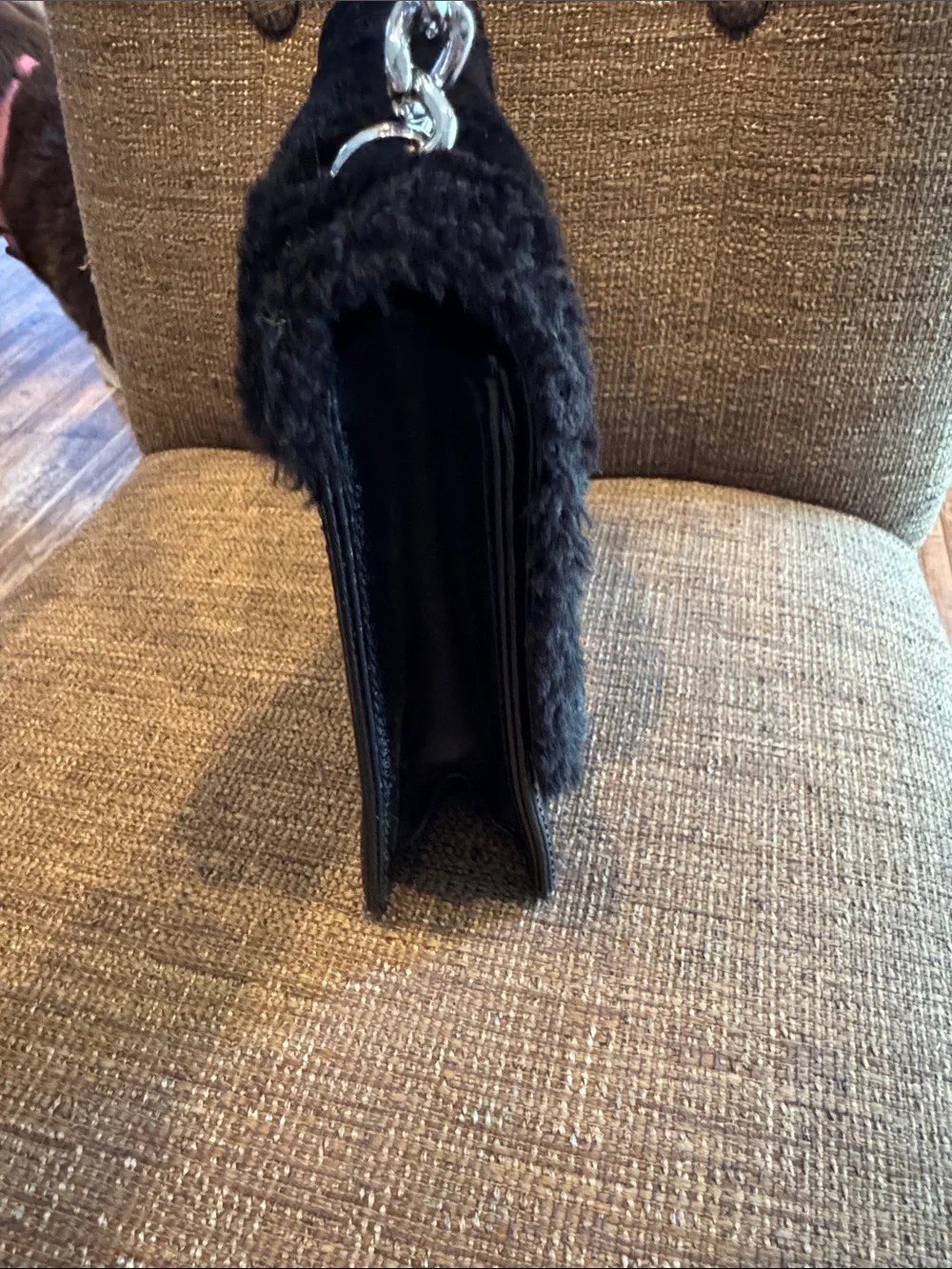 Kate Spade Neve Shearling Embellished Medium Convertible Flap Shoulder bag